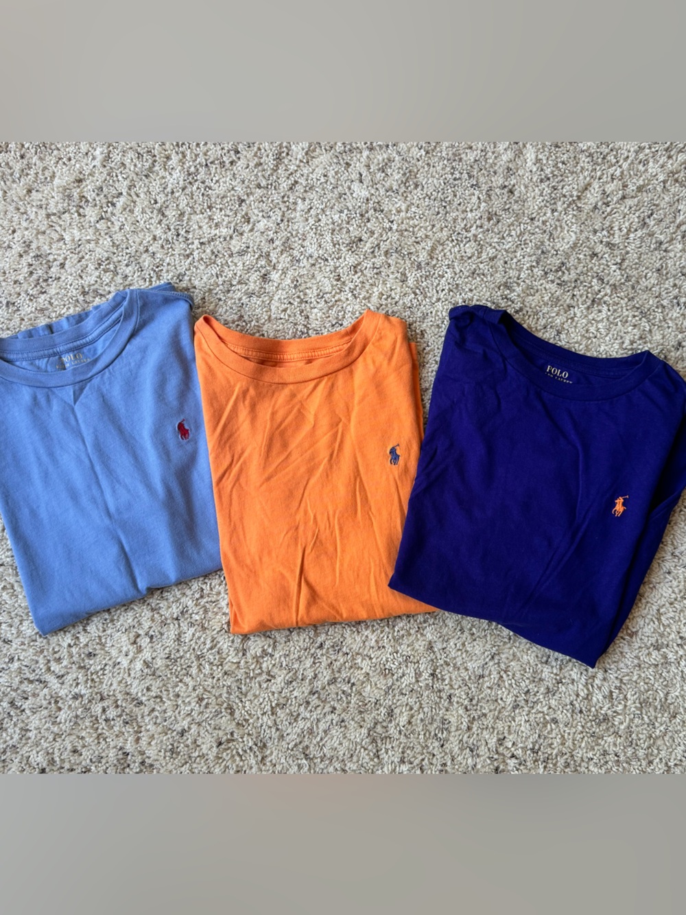 Polo Ralph Lauren logo T-shirts boys size L - LOT of 3